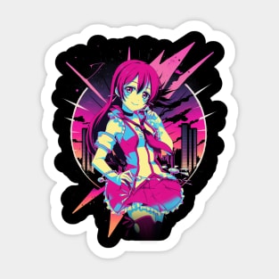 Nico Yazawa's Idol Power Unleashed T-Shirt Sticker